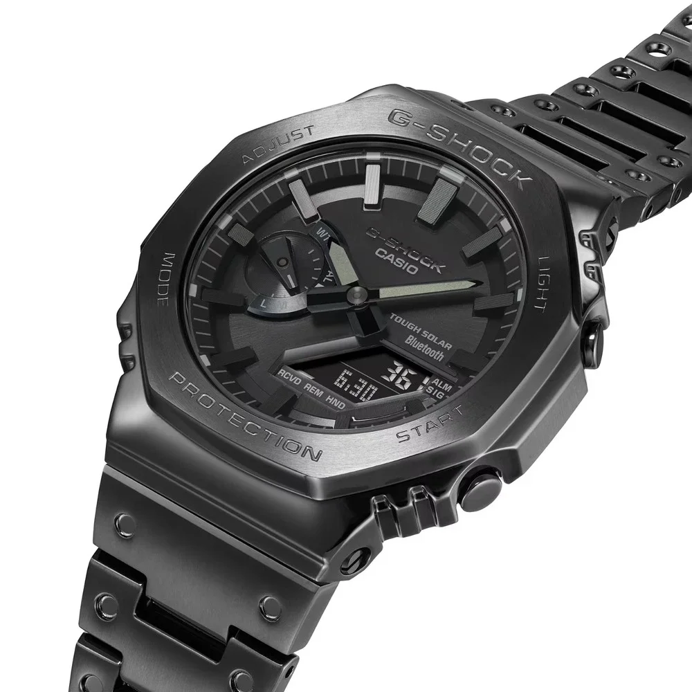 Casio G-Shock 2100 Series Black Stainless Steel Watch GMB2100BD-1A
